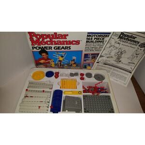 1994 Popular Mechanics Power Gears Motorized Building Set Vintage